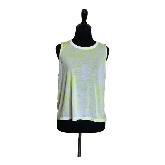 Old Navy active tied dye yellow muscle top size Medium - Picture 9 of 10
